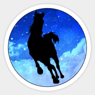 Stallion in the stars Sticker